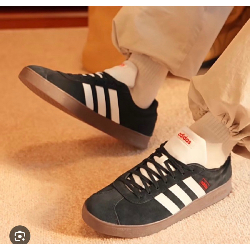 Giầy thể thao nam Adi/das VL court White black Gum HQ1801 authentic hàng nhật nội địa