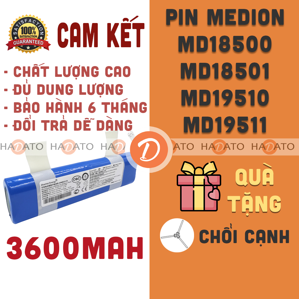 Pin robot Medion MD 18501 MD 18500  MD 19510 MD 19511 iLife V3S PRO V5S PRO V50 V8S X750 ####