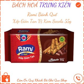 Rami Bánh Quế Xốp Giòn Tan 55g vị socolate