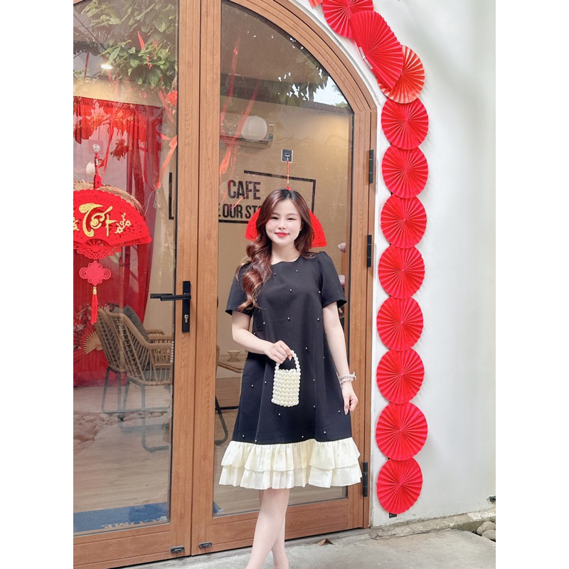 H8 Váy tuyết mưa đính đinh tà bèo siêu phẩm