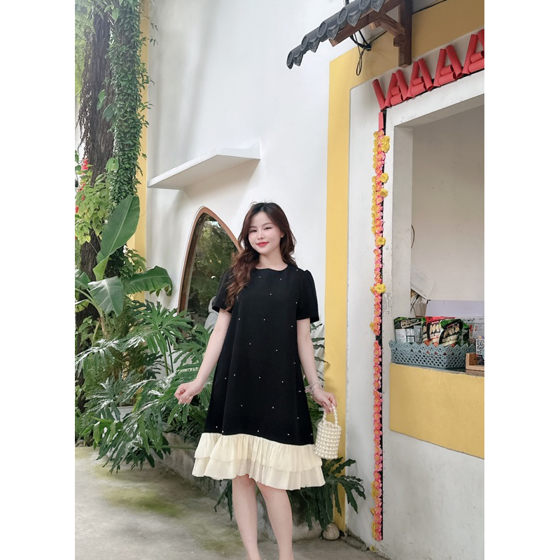 H8 Váy tuyết mưa đính đinh tà bèo siêu phẩm