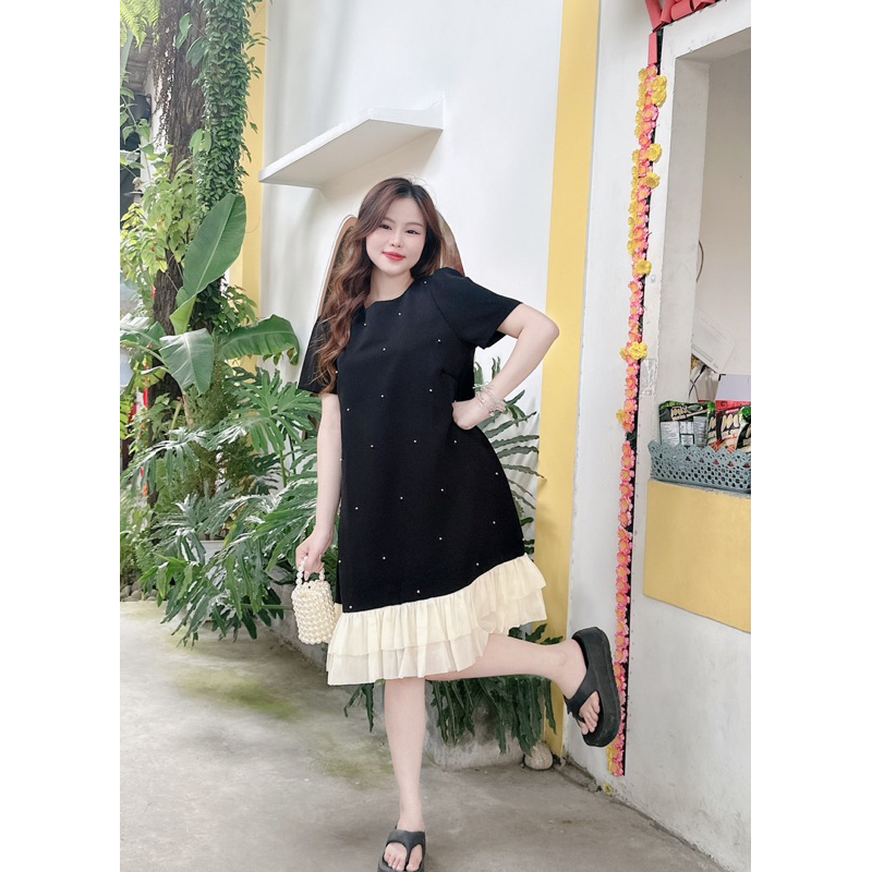 H8 Váy tuyết mưa đính đinh tà bèo siêu phẩm