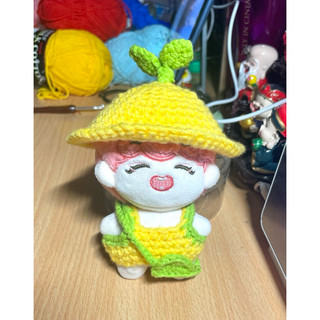 Outfit doll 10cm bộ mầm cây len handmade