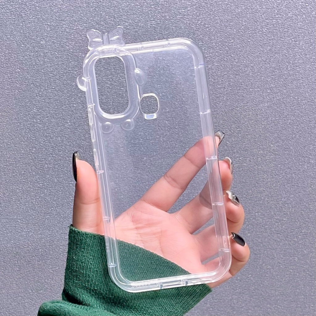 [ Vivo Y17 ]  Ốp Lưng Nơ Trong Suốt