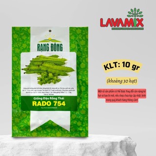 Hạt giống Đậu Rồng Thái Rado 754 (10g~30 hạt) hiệu Rạng Đông, trồng quanh năm, trái sai | Green House