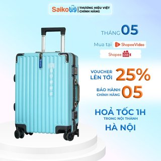 Vali nhựa PC chính hãng Vali HP6001 Khung Nhôm Khoá Sập bảo hành 2 năm