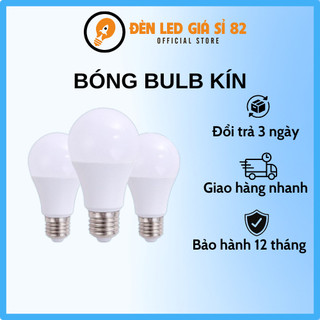 Bóng búp kín chống nước 5w 3w 9w 12w, bóng búp kín dùng trang trí quán cafe trà sữa