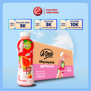 Nước Ổi Thạch Dừa A Dew chai 450ml - Thùng 24 Chai
