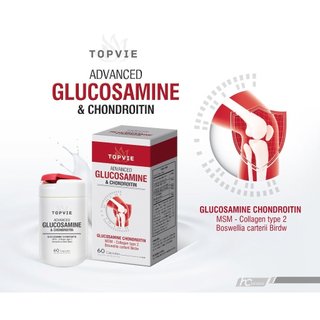 Viên uống Topvie Advanced Glucosamine & Chondroitin hỗ trợ xương khớp hộp 90 viên