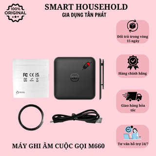Máy ghi âm cuộc gọi M660 thông minh, thiết kế nhỏ gọn sang trọng, hàng chính hãng, bảo hành 12 tháng