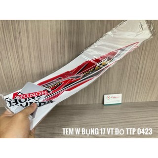 Tem xe Wave A 110 Đỏ 2017 VT đỏ ( 1 Bộ )