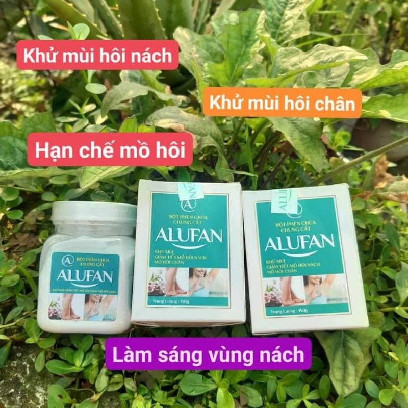 Bột phèn chua chưng cất Alufan(khử mùi hôi nách -hôi chân)
