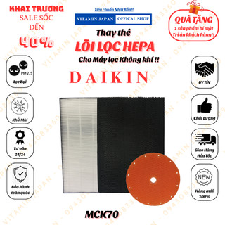 Màng lọc không khí Daikin:  ACK70M, MCK70M, ACK70N, TCK70M, MCK70N, ACK70P,... màng lọc Hepa