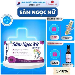 Sâm Ngọc Nữ Queen Spa Viên Uống Tăng Nội Tiết Tố Nữ, Giảm Nám Sạm Da - Vỉ 30 Viên