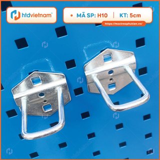 Móc treo dụng cụ H10 - 4cm, Móc treo kìm, Móc treo búa chuyên dụng, đồ nghề cài tấm lỗ vuông