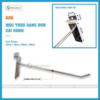 Móc Treo Phụ Kiện Dạng Cài Rãnh slatwall K06 - hàng YON