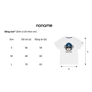 Áo Thun Oversize Boxy noname Mr.TEDDY / White_NNRAE4002D