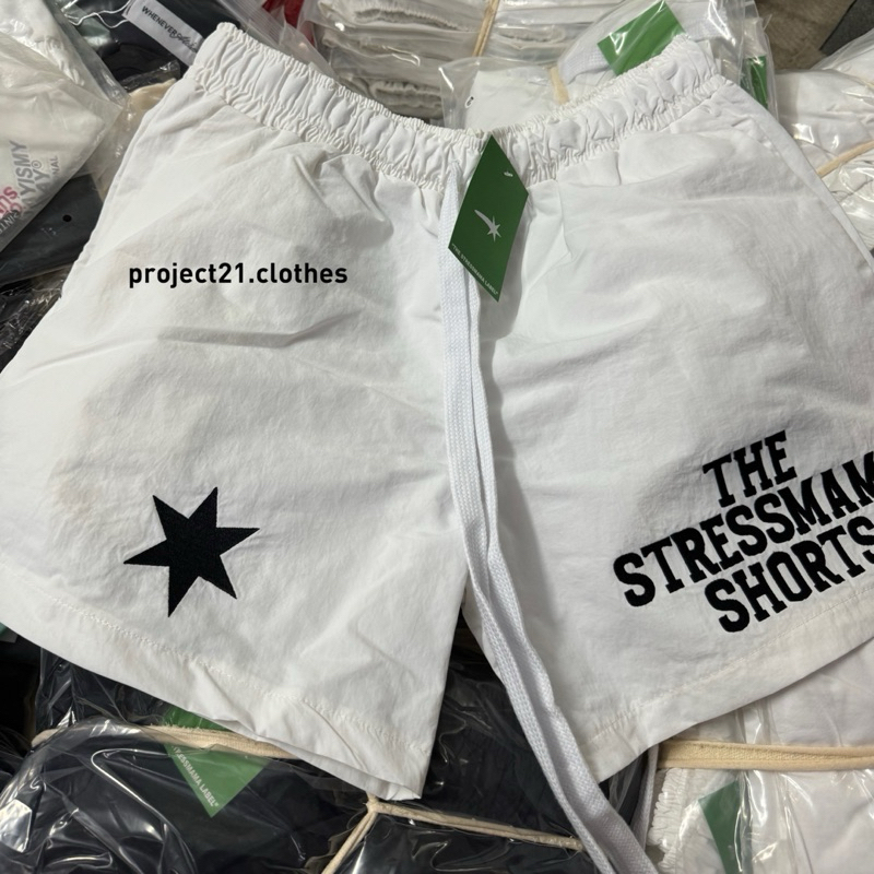 Quần short gió OTO STUDIO in logo basic big size streetwear dáng rộng lưng chun dây rút phong cách thời trang hè | BigBuy360 - bigbuy360.vn