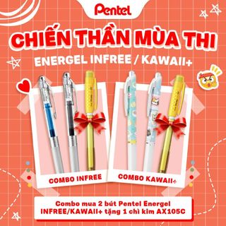 [HÀNG CHÍNH HÃNG] Bút Energel Kawaii Pentel BLN75KW23-28 Phong Cảch Nhật Bản Độc Đáo Phiên Bản Giới Hạn