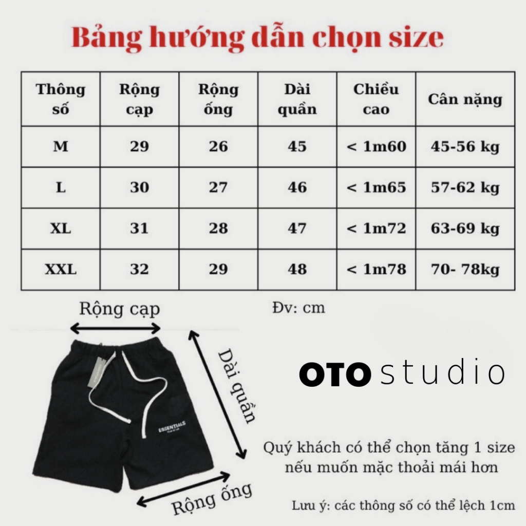 Quần short gió OTO STUDIO in logo basic big size streetwear dáng rộng lưng chun dây rút phong cách thời trang hè | BigBuy360 - bigbuy360.vn