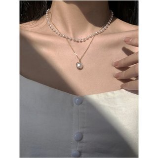 (V5) Vòng cổ 2 sợi ngọc trai