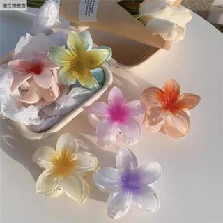 Kẹp tóc hoa sứ tráng gương 8cm cực xinh