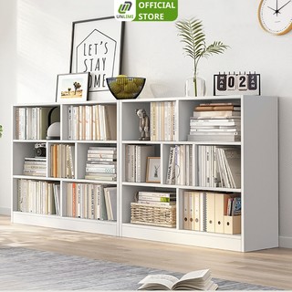 Kệ sách gỗ để sàn thông minh 3 tầng chất liệu gỗ MDF phủ melamin thương hiệu UNLIMI - GP217