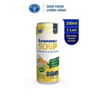 Lon Leanmax Soup 250ml - Súp dinh dưỡng hỗ trợ hồi phục sức khỏe cho người ốm, b.ệnh, hỗ trợ nâng cao thể trạng