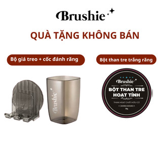  Set quà tặng: 1 hộp bột than tre trắng răng + 1 bộ giá treo bàn chải kèm cốc đánh răng