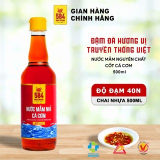 Nước mắm 584 nha trang 40 độ đạm - chai nhựa 500ml, n0540