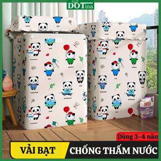 Bọc máy giặt cửa trên trùm máy giặt vải bạt chống thấm nước loại dày ngăn bụi bẩn Dotina BT12