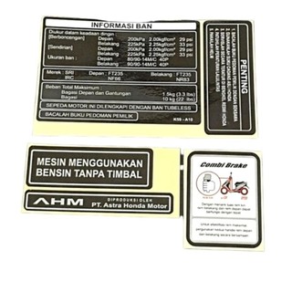 Tem thông số vario /click/ scoopy đời 125/150