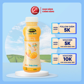 Sữa Trái Cây Xoài Trân Châu Lai Phú Chai 300ml - Lốc 6 Chai