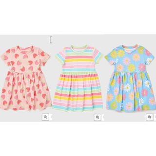 Váy ngắn tay cotton cho bé gái Matalan