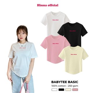 Áo Thun cotton Babytee Màu Basic Sáng Tôn Da Hina Official