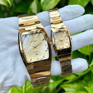 Đồng Hồ R.D cặp đôi . Vỏ đá Ceramic nguyên khối . Kính sapphire chống trầy . Chống nước 3ATM để
