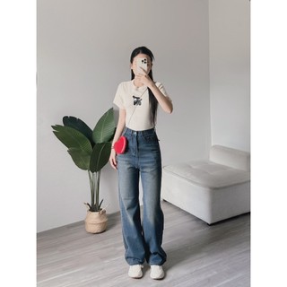 Quần Jean Trơn Basic Màu Retro ENVY J110