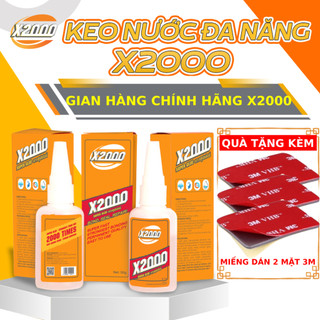 Keo dán X2000 Đa Năng, Keo Siêu Dính Chính Hãng Xử Lí Mọi Vật Liệu Trong Nhà, An Toàn Với Da Tay. (Dạng nước)