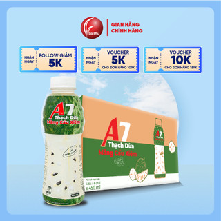 Nước Mãng Cầu Xiêm Thạch Dừa A7 Chai 450ml - Thùng 24 Chai