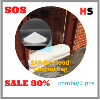 Bao chống ngập chặn cửa -tự động hút nước-ComBo/ 2 bao (40cm x 60 cm)hệu quả 100%
