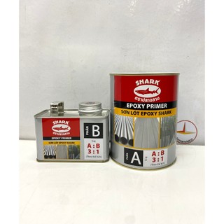 Sơn lót Epoxy Shark dùng cho sắt mạ kẽm (1L/Bộ)