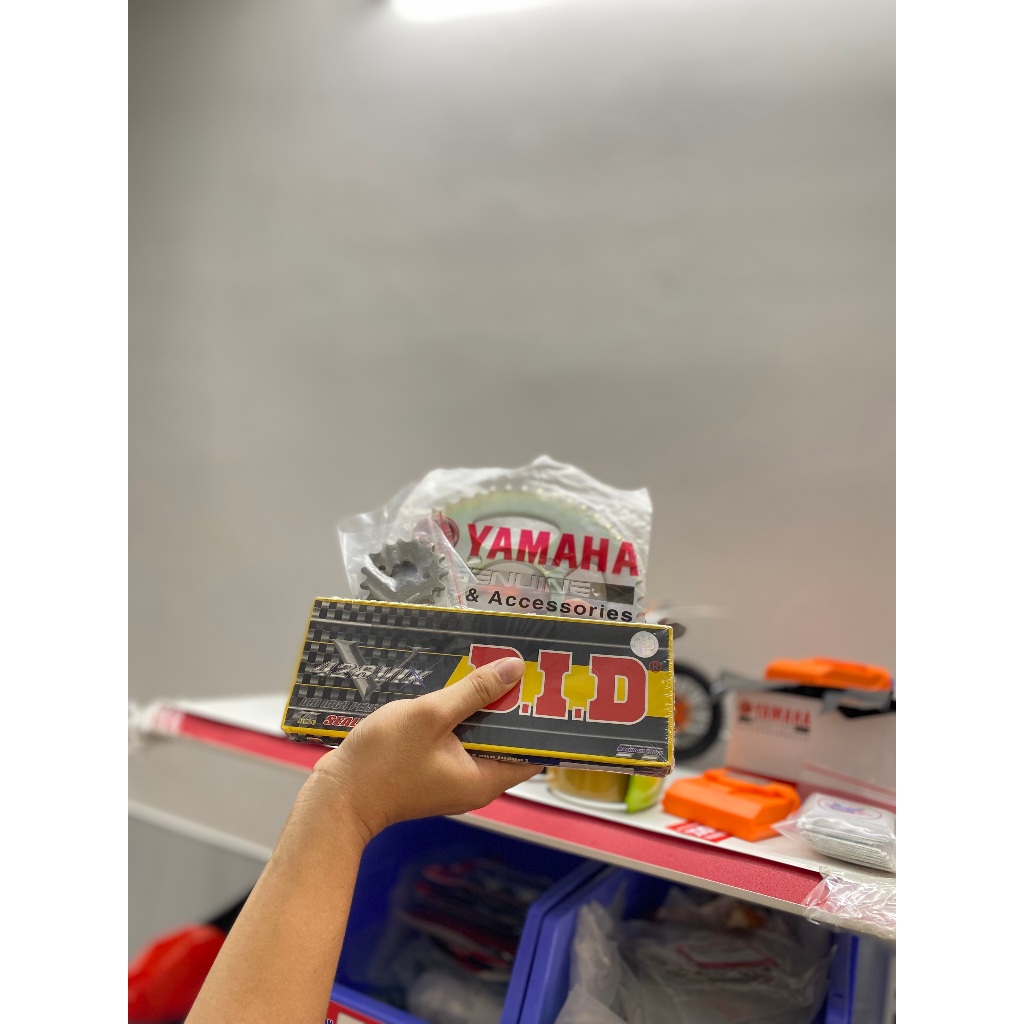 Combo NSD XTZ125 Sên DID chính hãng (đen) | Sprocket Set