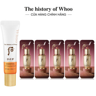  Combo 5 gói Tinh chất tự sinh chống lão hóa 1ml + Kem chống nắng dưỡng ẩmThe history of Whoo 6ml