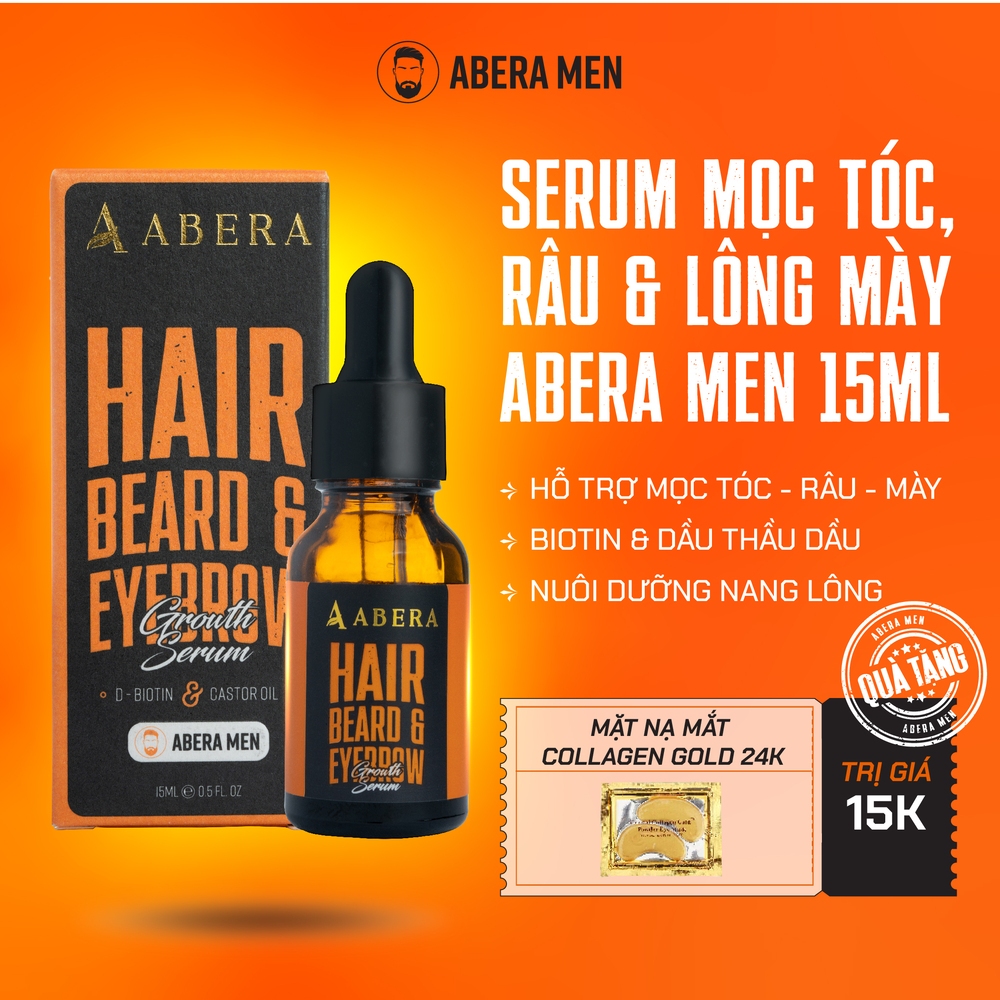 Serum Kích Mọc Tóc & Râu & Chân mày Abera Men Chính Hãng