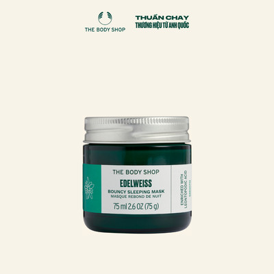[HSD 1/2028] Mặt Nạ Ngủ Hoa Nhung Tuyết Edelweiss Bouncy Sleeping Mask 75ML The Body Shop