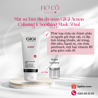 Mặt nạ làm dịu da mụn GIGI Acnon Calming & Soothing Mask 50ml