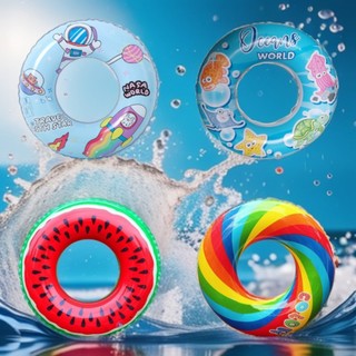Sỉ phao tròn nhiều họa tiết ngộ nghĩnh đủ size 60-90cm, phao bơi cho bé và người lớn