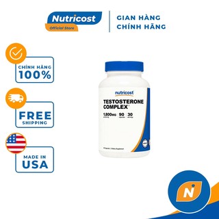 Nutricost T e s t o s t e r o n e Complex 1950mg Tăng Cườn S i n h L ý Nam Giới 90 viên