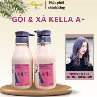 Gội & xả giữ màu tóc nhuộm kella a+, 500ml