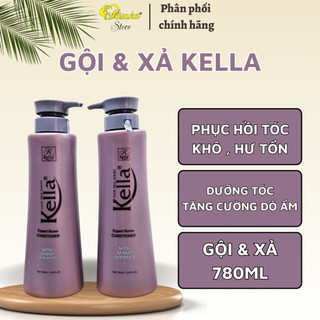 Gội & Xả phục hồi tóc Kella - 780ml